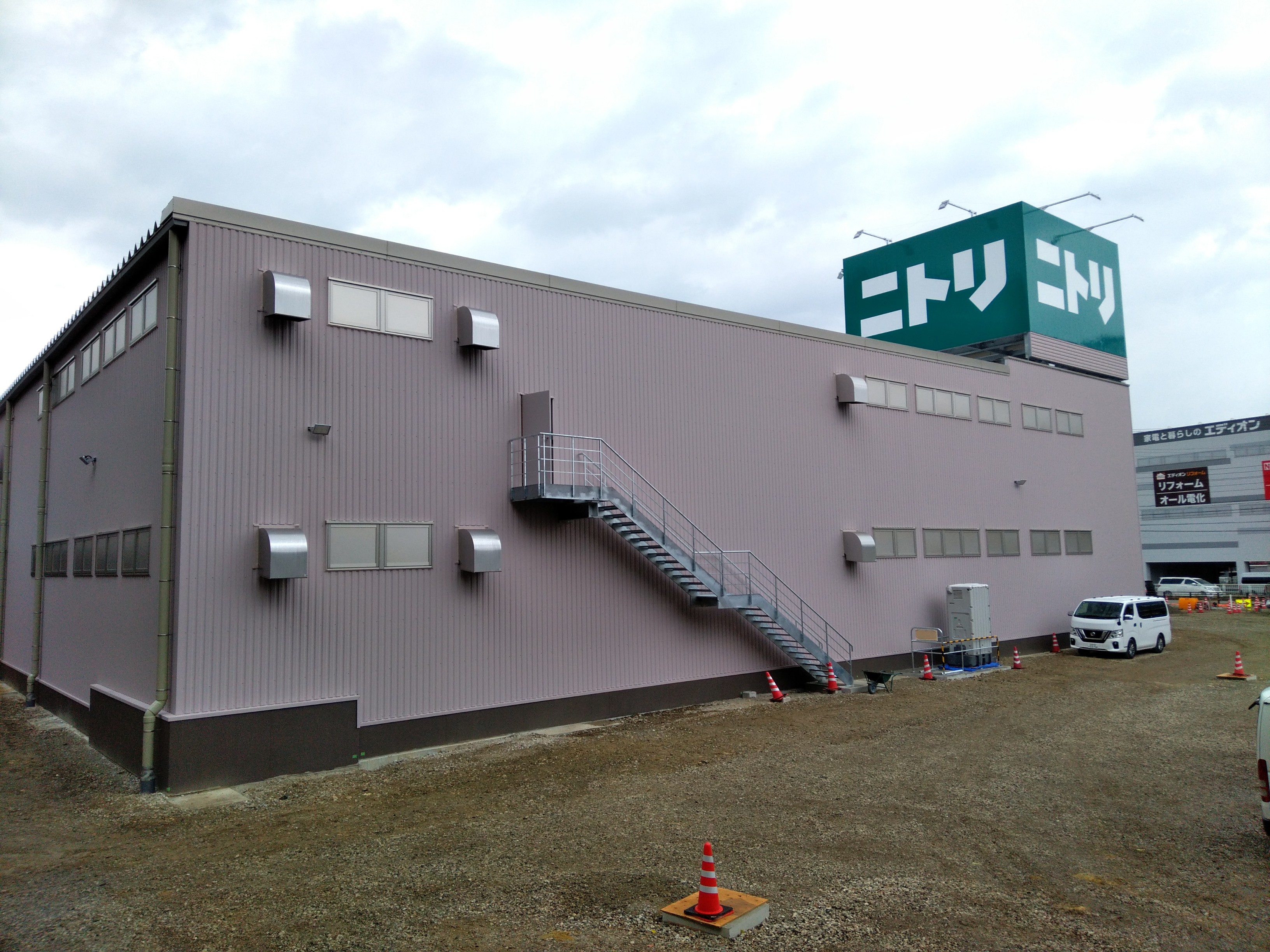 岐阜県高山市　店舗新築工事　外構工事・不陸調整状況